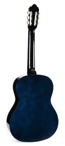 Valencia VC104BUS Klasszikus Gitár, 100-as Sorozat, Hársfa Test, Juhar Fogólap, Kék Sunburst