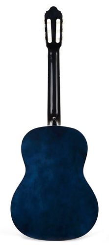 Valencia VC104BUS Klasszikus Gitár, 100-as Sorozat, Hársfa Test, Juhar Fogólap, Kék Sunburst
