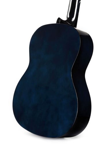 Valencia VC104BUS Klasszikus Gitár, 100-as Sorozat, Hársfa Test, Juhar Fogólap, Kék Sunburst