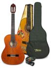 VC104K Valencia Series 100 classic guitar kit: full scale guitar with bag and clip tuner