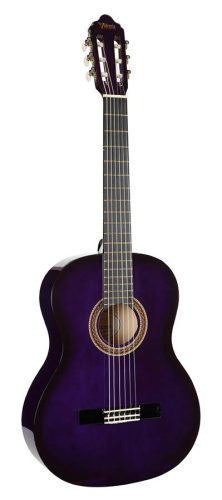 VC104PPS Valencia Series 100 classic guitar, linden body, maple fb, purple sunburst