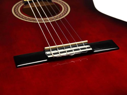 Valencia VC104RDS Klassische Gitarre, 100er Serie, Lindenholz Korpus, Ahorn Griffbrett, Rot Sunburst