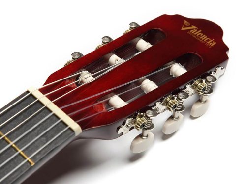 Valencia VC104RDS Klassische Gitarre, 100er Serie, Lindenholz Korpus, Ahorn Griffbrett, Rot Sunburst