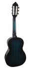 VC201TBU Valencia Series 200 classic guitar 1/4, sitka spruce & nato, transparent blue satin