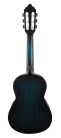 VC201TBU Valencia Series 200 classic guitar 1/4, sitka spruce & nato, transparent blue satin