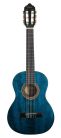 VC202TBU Valencia Series 200 classic guitar 1/2, sitka spruce & nato, transparent blue satin