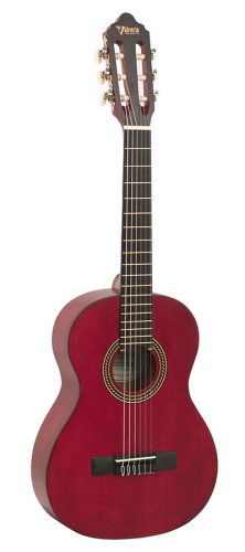 VC202TWR Valencia Series 200 classic guitar 1/2, sitka spruce & nato, transparent wine red satin