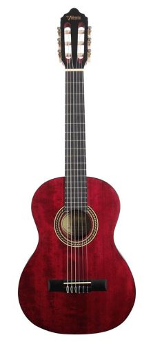 Valencia VC202TWR - Klassische Gitarre Serie 200 1/2, Sitka-Fichte & Nato, Transparent Wine Red Satin