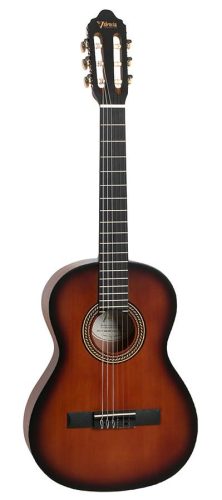 VC203CSB Valencia Series 200 classic guitar 3/4, sitka spruce & nato, classic sunburst satin