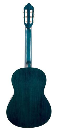 Valencia VC203TBU - Klassische Gitarre Serie 200 3/4, Sitka-Fichte & Nato, Transparent Blue Satin