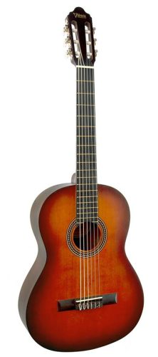 VC204CSB Valencia Series 200 classic guitar 4/4, sitka spruce & nato, classic sunburst satin