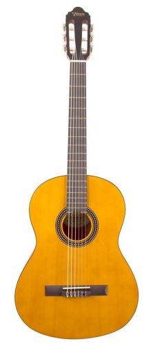 Valencia VC204H - Series 200 Klasszikus Gitár 4/4, Hibrid Nyak, Sitka Fenyő & Nato, Antique Natural Satin