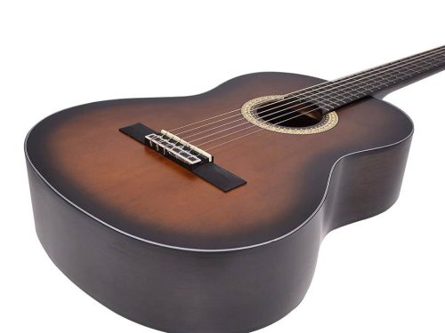 Valencia VC404HSB - Klassische Gitarre Serie 400 4/4, Sitka-Fichte & Mahagoni, Historic Sunburst