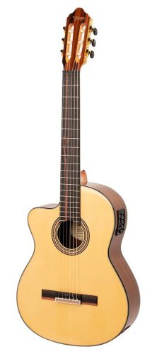 VC564CEL Valencia Series 560 classic guitar left handed 4/4, sitka spruce & walnut, preamp and cutaway, natural