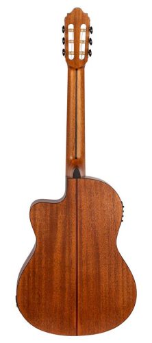 Valencia VC704CE - Klassische Gitarre Serie 700 4/4, Massive Sitka-Fichte & Mahagoni, Mit Preamp und Cutaway, Natural