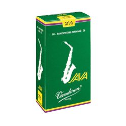VDA-25JV Vandoren Java alto saxophone reeds, 10-pack, 2.5