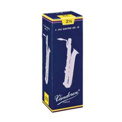   VDB-25 Vandoren Traditional baritone saxophone reeds, 5-pack, 2.5