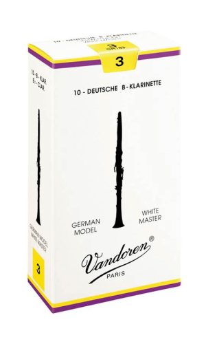 VDC-30WM Vandoren White Master Bb clarinet reeds, 10-pack, 3.0