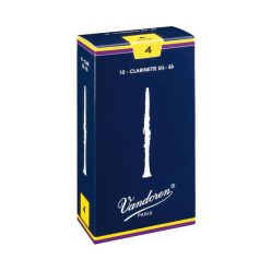 VDC-40 Vandoren Traditional Bb clarinet reeds, 10-pack, 4.0