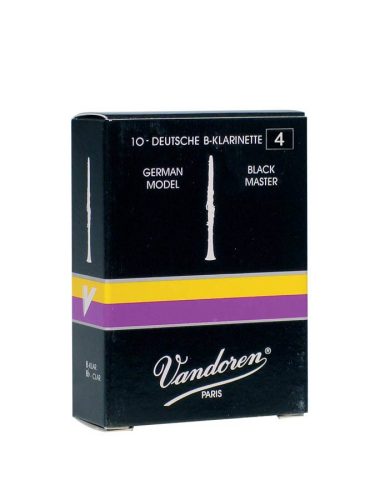 VDC-40BM Vandoren Black Master Bb clarinet reeds, 10-pack, 4.0