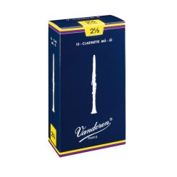 VDE-25 Vandoren Traditional Eb clarinet reeds, 10-pack, 2.5