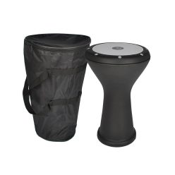   VDE-3002 Vatan  cast aluminum goblet drum covered with faux leather, Egyptian model, 22cm diameter, 44cm high, blac