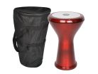 VDE-3025 Vatan  cast aluminum goblet drum, Egyptian model, 22cm diameter, 44cm high, red laquer finish