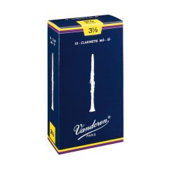 VDE-35 Vandoren Traditional Eb clarinet reeds, 10-pack, 3.5