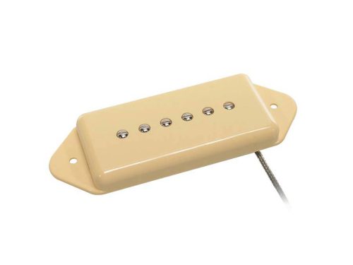 VDE-46-BIV Boston Vintage single coil pickup, Alnico 5 bar, braided shield wiring, waxed enamel wire, 9.5K bridge, ivory