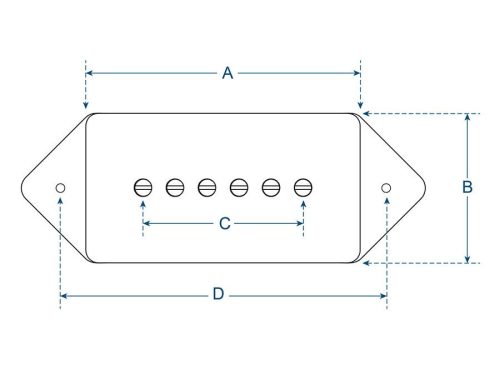 VDE-46-BIV Boston Vintage single coil pickup, Alnico 5 bar, braided shield wiring, waxed enamel wire, 9.5K bridge, ivory