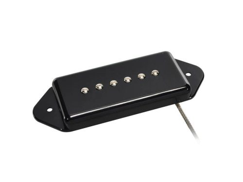 VDE-46-NBK Boston Vintage single coil pickup, Alnico 5 bar, braided shield wiring, waxed enamel wire, 8.0K neck, black