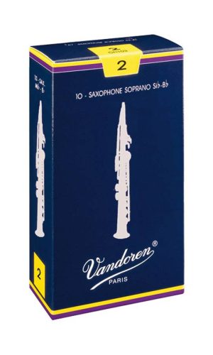 VDS-20 Vandoren Traditional soprano saxophone reeds, 10-pack, 2.0