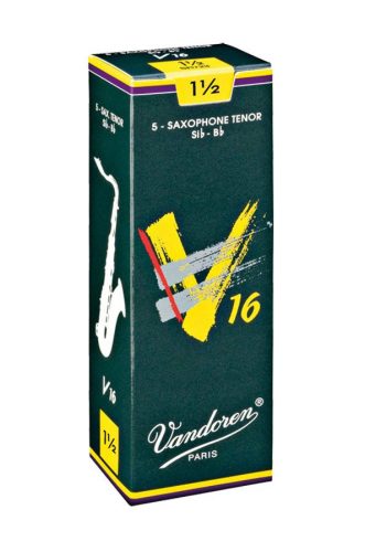 VDT-15V16 Vandoren V-16 tenor saxophone reeds, 5-pack, 1.5