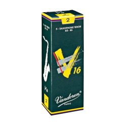 VDT-20V16 Vandoren V-16 tenor saxophone reeds, 5-pack, 2.0