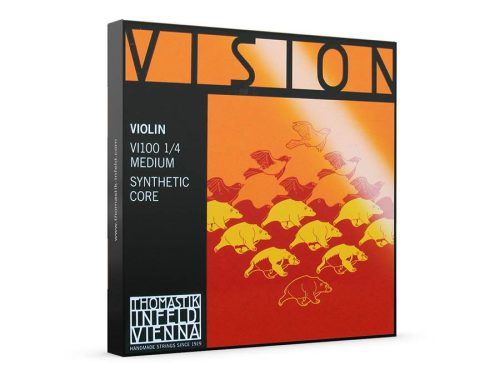 VI-100-14 Thomastik Infeld Vision violin string set 1/4, synthetic core