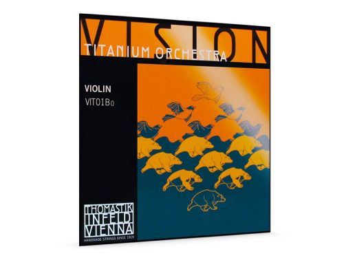 VIT-01-BO Thomastik Infeld Vision Titanium Orchestra violin string E-1 4/4, stainless steel, titanium wound