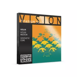   VIT-100 Thomastik Infeld Vision Titanium Solo violin string set 4/4, synthetic core