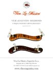 VLM-DIA-D Augustin Viva la Musica diamond shoulder rest for violin, flamed maple, dark varnished, fits 4/4- 3/4