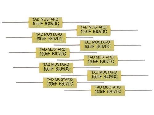 VMC100/10 TAD  Mustard capacitor 0.100uF, 10-pack