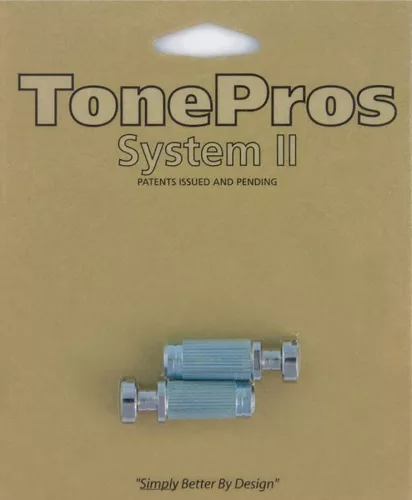 VS1-CH TonePros  VS1 G-Style locking studs, for USA guitars, chrome
