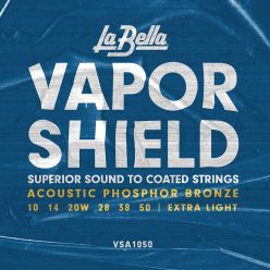   VSA1050 La Bella Vapor Shield Series string set acoustic phosphor bronze extra light, 010-014-020W-028-038-050