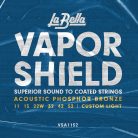 VSA1152 La Bella Vapor Shield Series string set acoustic phosphor bronze custom light, 011-015-022W-032-042-052