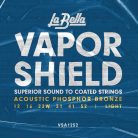 VSA1252 La Bella Vapor Shield Series string set acoustic phosphor bronze light, 012-016-022W-031-041-052