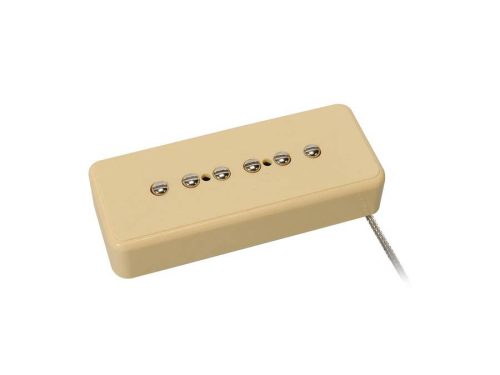 VSB-46-BIV Boston Vintage single coil pickup, Alnico 5 bar, braided shield wiring, waxed enamel wire, 9.5K bridge, ivory