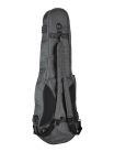 VSC-12-CG Boston  violin padded bag, 1/2, 19mm rigid padded, shaped, charcoal grey, deluxe straps, pockets