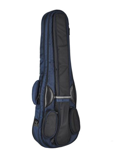 VSC-12-DB Boston  violin padded bag, 1/2, 19mm rigid padded, shaped, dark blue, deluxe straps, pockets