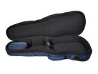 VSC-12-DB Boston  violin padded bag, 1/2, 19mm rigid padded, shaped, dark blue, deluxe straps, pockets