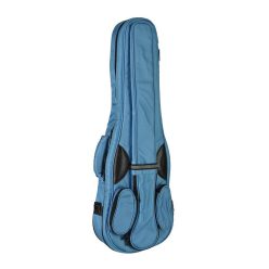   VSC-12-LB Boston  violin padded bag, 1/2, 19mm rigid padded, shaped, light blue, deluxe straps, pockets