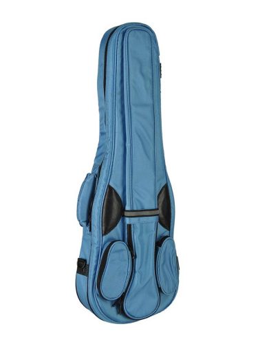 VSC-12-LB Boston  violin padded bag, 1/2, 19mm rigid padded, shaped, light blue, deluxe straps, pockets