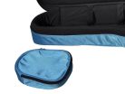 VSC-12-LB Boston  violin padded bag, 1/2, 19mm rigid padded, shaped, light blue, deluxe straps, pockets